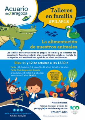 Talleres de alimentación de especies para familias en las Fiestas del #Pilar18
